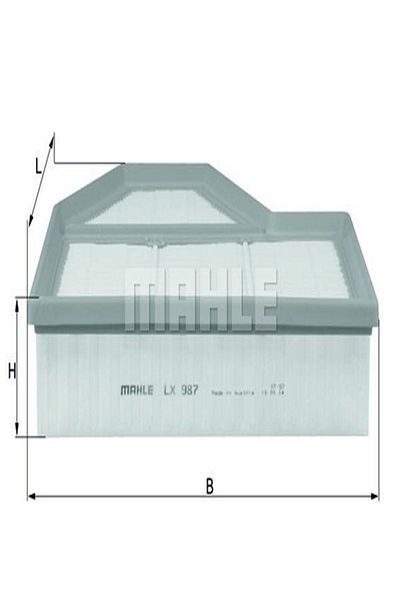 MAHLE Bmw E60 M5 Compatible Lx987 Air Filter