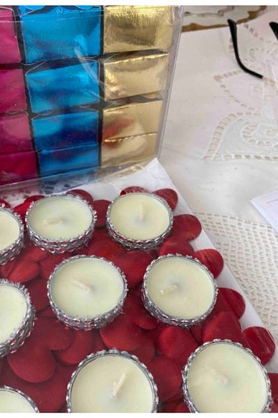 Aker Hediyelik Model Hand Candle 12Pcs That the Phenomenons Like – Gift Henna