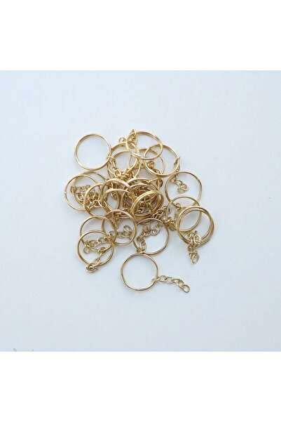 YENİ HEDİYELİK DÜNYAM Μπρελόκ με αλυσίδα // 24 χιλιοστά // 25 τεμάχια // Χρυσ...