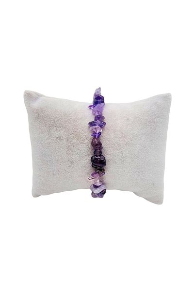 PEDRAS Natural Stone Broken Stone Amethyst Bracelet