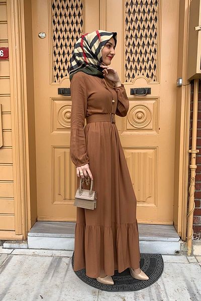 SGS Hijab Dress - Belt Detailed, TABA