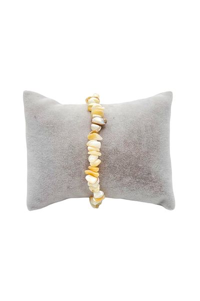 PEDRAS Natural Stone Broken Stone Mother of Pearl Bracelet