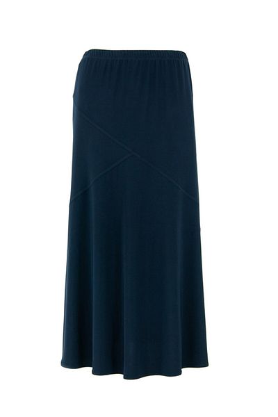 Flexi Hesna Model Brand Γυναικεία Cross Model Navy Blue χτενισμένη βαμβακερή φούστα Her01k4392