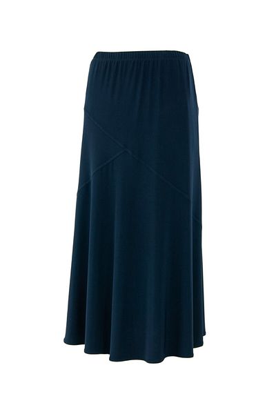 Flexi Hesna Model Brand Γυναικεία Cross Model Navy Blue χτενισμένη βαμβακερή φούστα Her01k4392