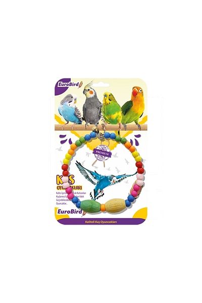EUROBIRD Large Bird Toy with Bead Detail