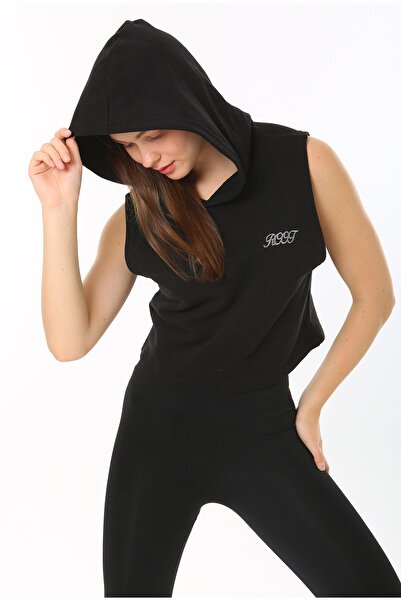 Rooted Women's Hooded Sports Tank Top 2 Thread Fabric Cotton Polyester