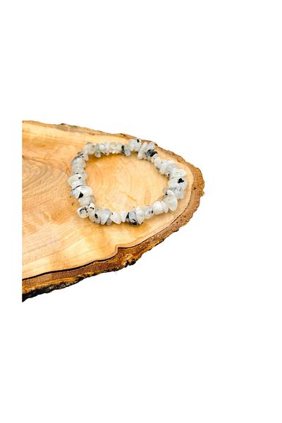 PEDRAS Natural Stone Cracked Stone Moonstone Bracelet