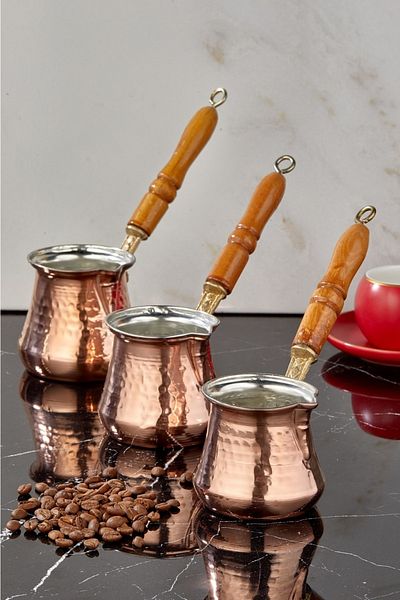 Cooker Copper Chubby Coffee Pot - Set of 3
