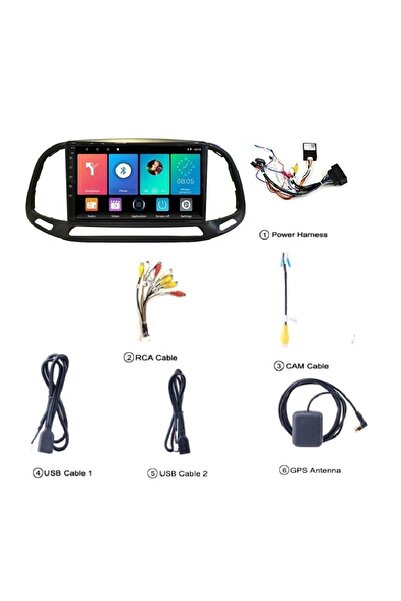 Genel Markalar 2015-2019 Fiat Doblo Android Multimedya 2gb Ram 32 Gb Hafıza Carplay Kamera