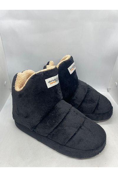 AkınalBella Unisex Μαύρες Αντιολισθητικές Μπότες Σπιτιού