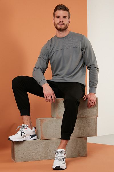 Buratti Ανδρικό φούτερ Cotton Crew Neck Slim Fit Sweat 5905033