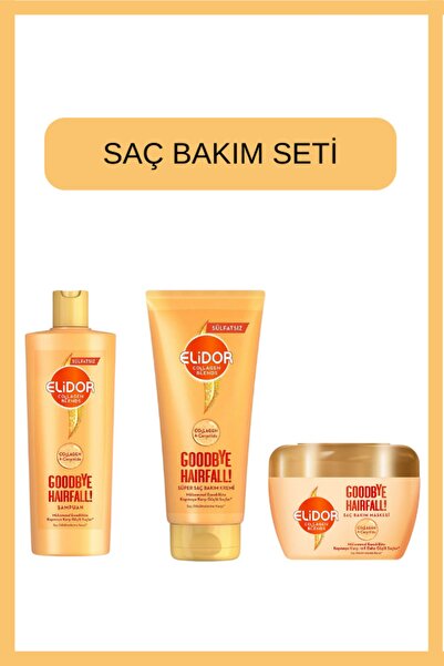 Elidor Collagen Blends Sülfatsız Saç Bakım Şampuanı Goodbye Saç Bakım Maskesi...