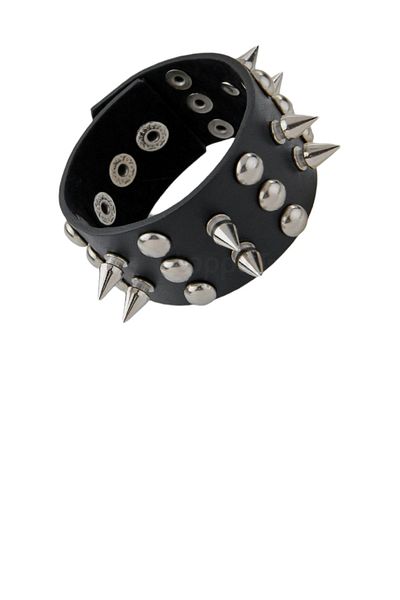 targay Gothic Punk Metallica Style Studded Leather Bracelet 20cm25cm30cm Long