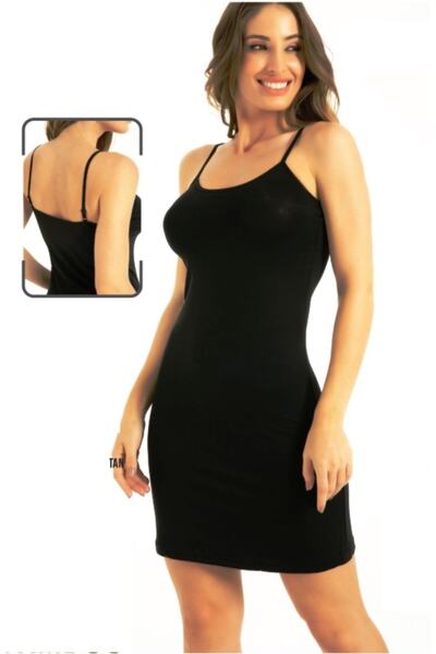 by İGP Jupon Jupon cu bretele negre pentru femei