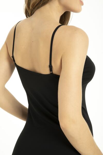 by İGP Jupon Jupon cu bretele negre pentru femei