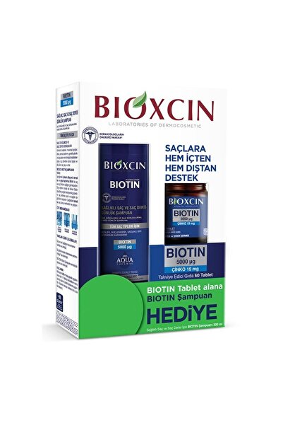 Bioxin Bioxcin Biotin 5000 mg Çinko 15 mg Alana Biotin Şampuan 300 ml