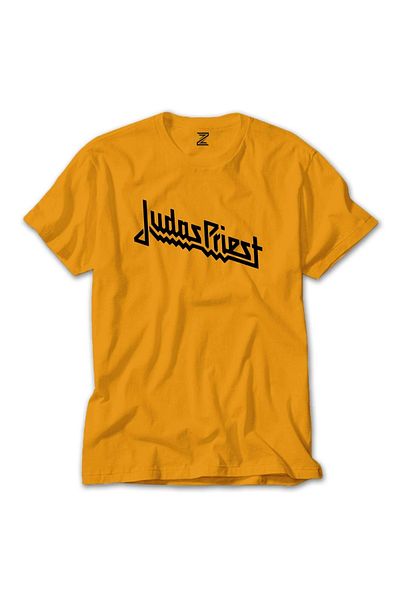 Z zepplin Κίτρινο T-shirt με λογότυπο Judas Priest