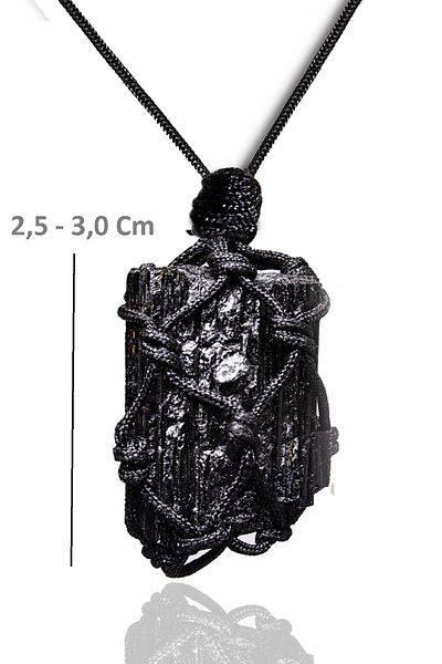 Tesbih Atölyesi Certified Adjustable Natural Tourmaline Stone Necklace