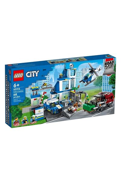 LEGO 60316 City - Police Station, 668 Pieces, Ages +6