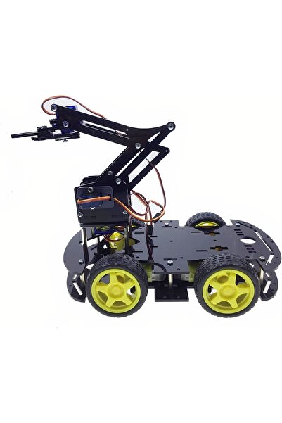 Arduino Emes Robotik Robot Kollu 4wd Engelden Kaçan Ve Çizgi Izleyen Bluetoothlu Araç Seti
