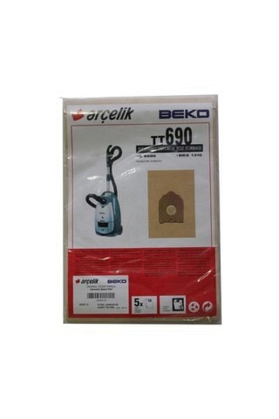 Arçelik Bks 1310 / S 6690 Vacuum Cleaner Dust Bag 5 Pieces