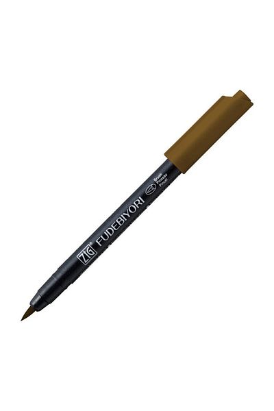 Zig Fudebiyori 65 Mid Brown Brush Pen - Brush Tip Pen
