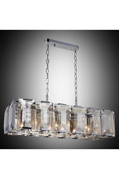 LUCEA Talisca 7'li Dikdörtgen Krom Avize 7xe14