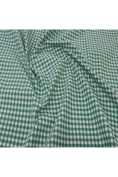 Adalilar Πράσινο Gingham Zefir Ύφασμα (Μέτρα)