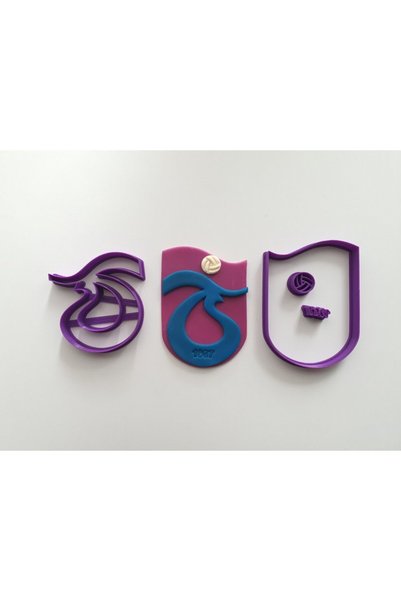 Minitolia3D Trabzonspor Logo Kurabiye Kalıbı Seti