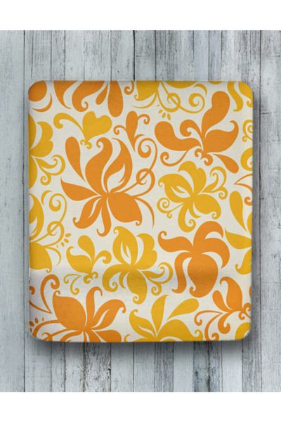 Onartem Orange Patterned - Mouse Pad with Wrist Support