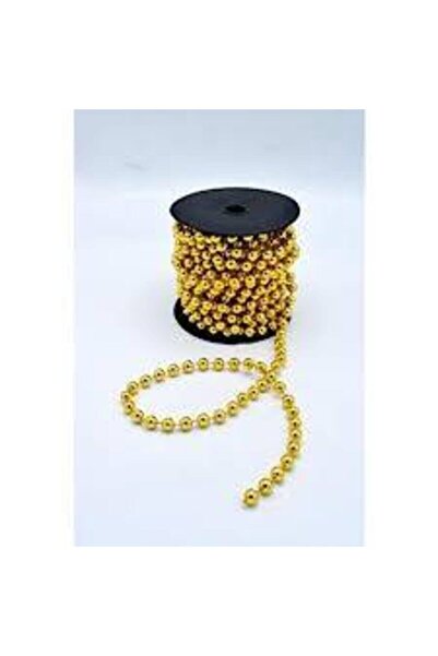 Happyland 10 Meters Gold Christmas Decoration Pearl Bead Chain