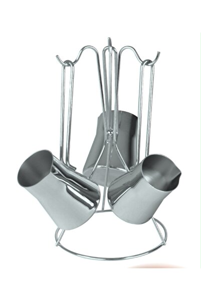 FAMİPA Cezve Seti Metal Kulp 3 Lü Set Paslanmaz Çelik