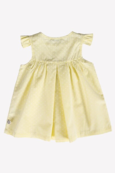 Ozmoz By Mukadder Özden 100% Cotton Yellow Summer Baby Girl Dress from Robadan
