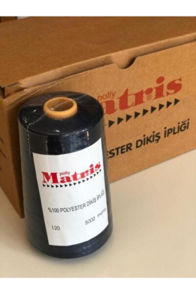 Matris 120 No %100 Polyester Dikiş Ipliği Siyah( 1 kutu)