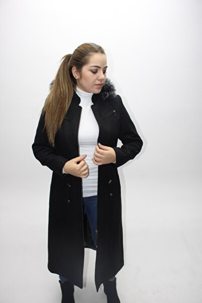 KMK Dámský razítkový kožich s kapucí