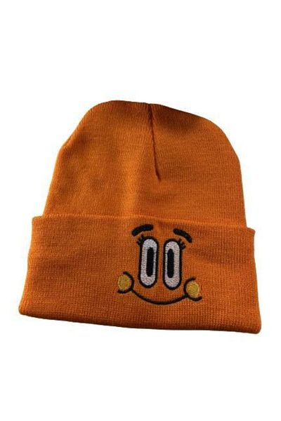 Moda Kızı Butik Orange Beret with Darwin Logo