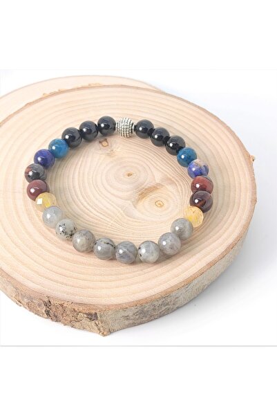 TAŞ RÜYASI Labradorite Gold Rutile Quartz Tiger's Eye Apatite Lapis Lazuli Bl...