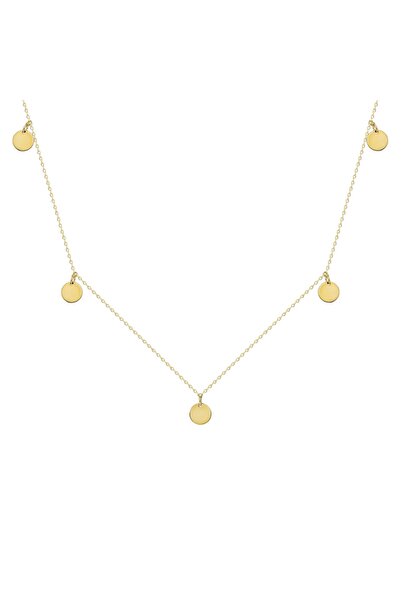 Glorria Altın Plaka Kolye