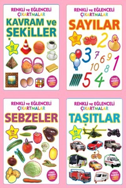 Parıltı Yayıncılık مجموعة ملصقات ملونة وممتعة 4 كتب - 2. تعيين