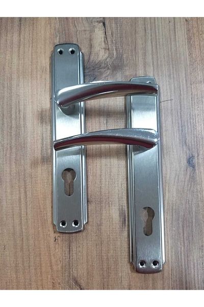 ARON Brawo Mirrored Nickel Satin Yale - Sentence Exterior Door Handle