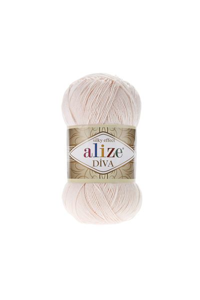 Alize Diva 382 Powder Color 5 Κομμάτια Πλεκτό Σχοινί