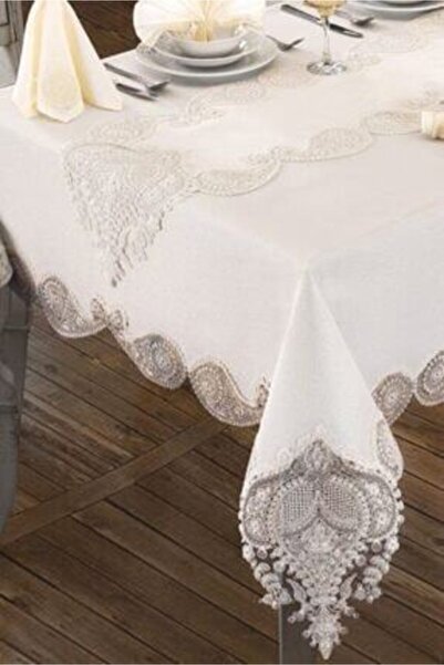 Almila Home Krem 26 Parça Sardunya Yemek Servis Takımı