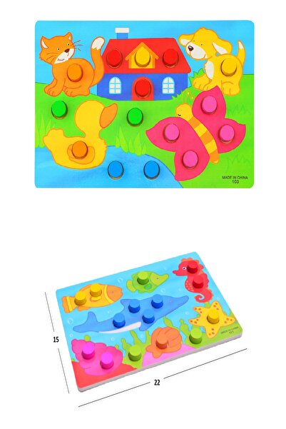 PİRAMİGO Renk Biliş Montessori 3d Baby Puzzle 2 Adet