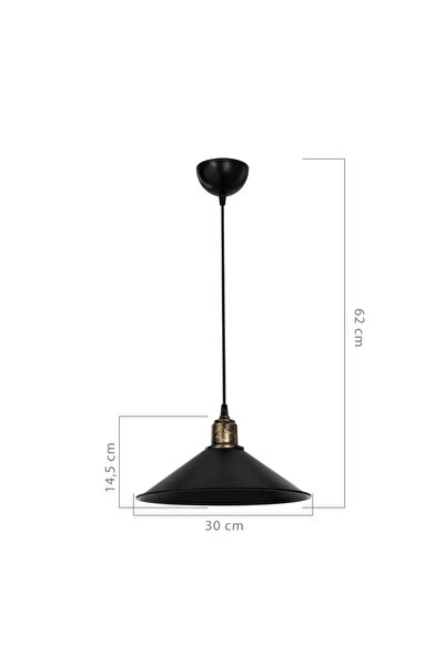 Modelight Büyük Maya Tekli Antik Sarkıt Siyah