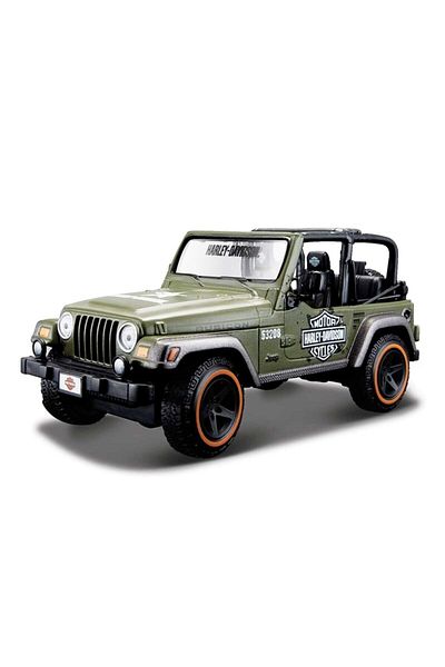 Maisto Green Jeep Wrangler Rubicon Model Car Toy