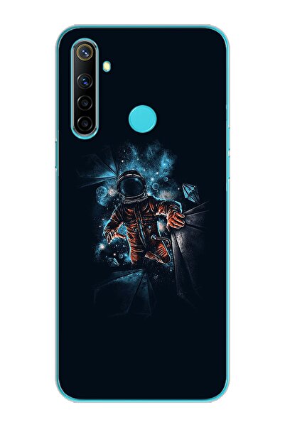 Spoyi Uzay Boşluğu Tasarım Süper Şeffaf Silikon Telefon Kılıfı Oppo Realmi 6i