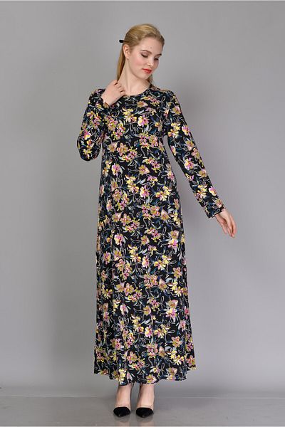 TUSSE Rochie din țesătură nisip cu mânecă U. cu model imprimat