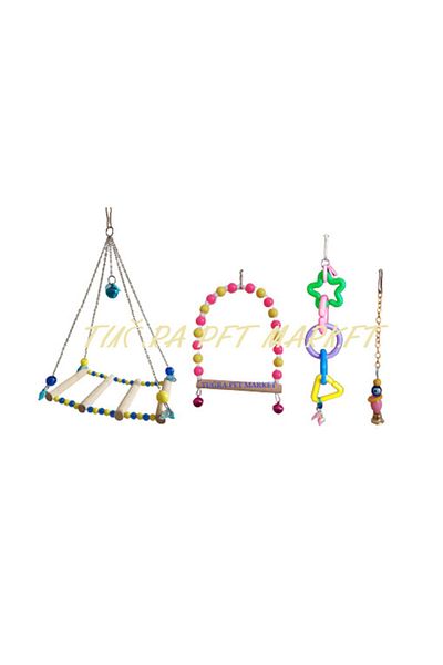 TUĞRA PET MARKET Tuğra Pet Market Budgie Toy (Set of 4)