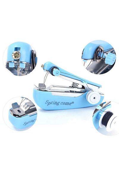 DecoTown Spring Come Mini Easy Travel and Home Hand Sewing Sewing Machine