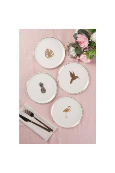 Porland 18 Cm Exotic Cake Plate - 4 Pieces